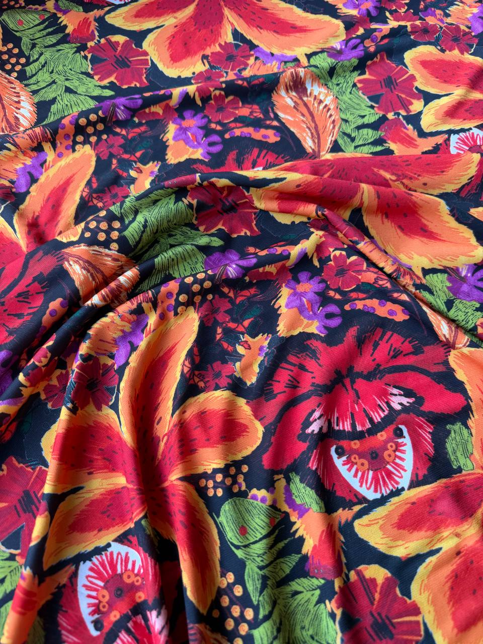 Jersey Maglina Floreale Esotica