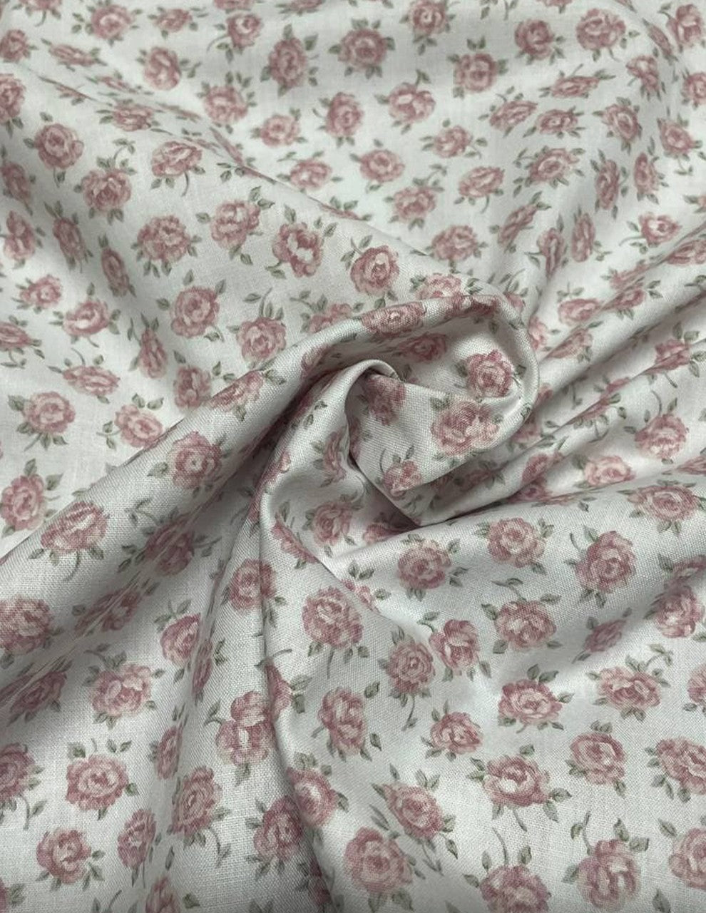 Cotone Fiorellini Provenzale Rosa Celeste  150H