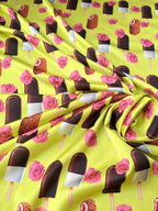 Satin Icecream Verde Limè - WorldTessuti