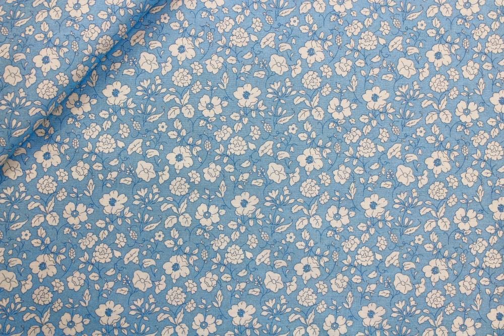 Scampolo COTONE Percalle Fiorellini 0,60x1,40
