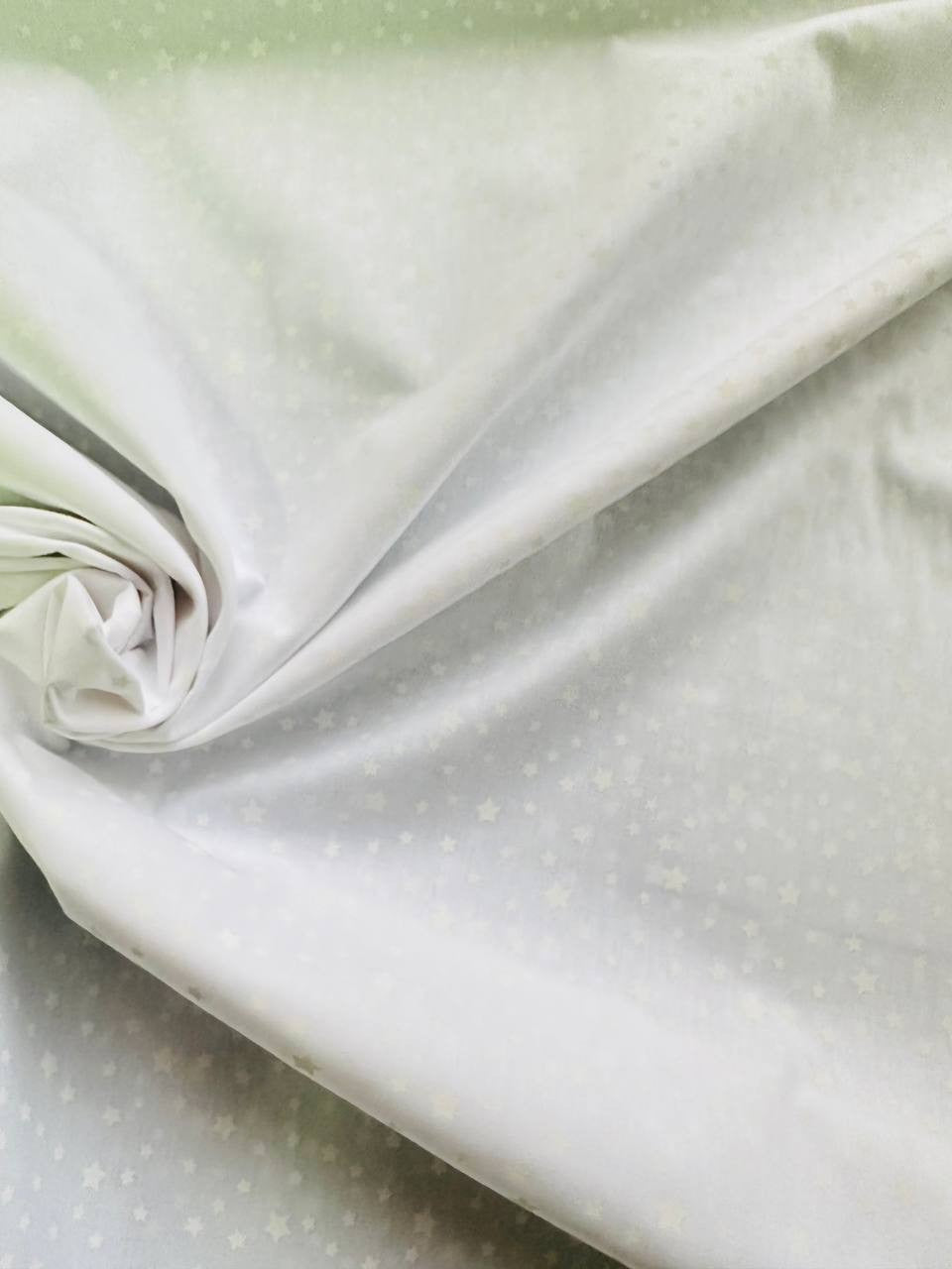 Cotone Stelline Bianco