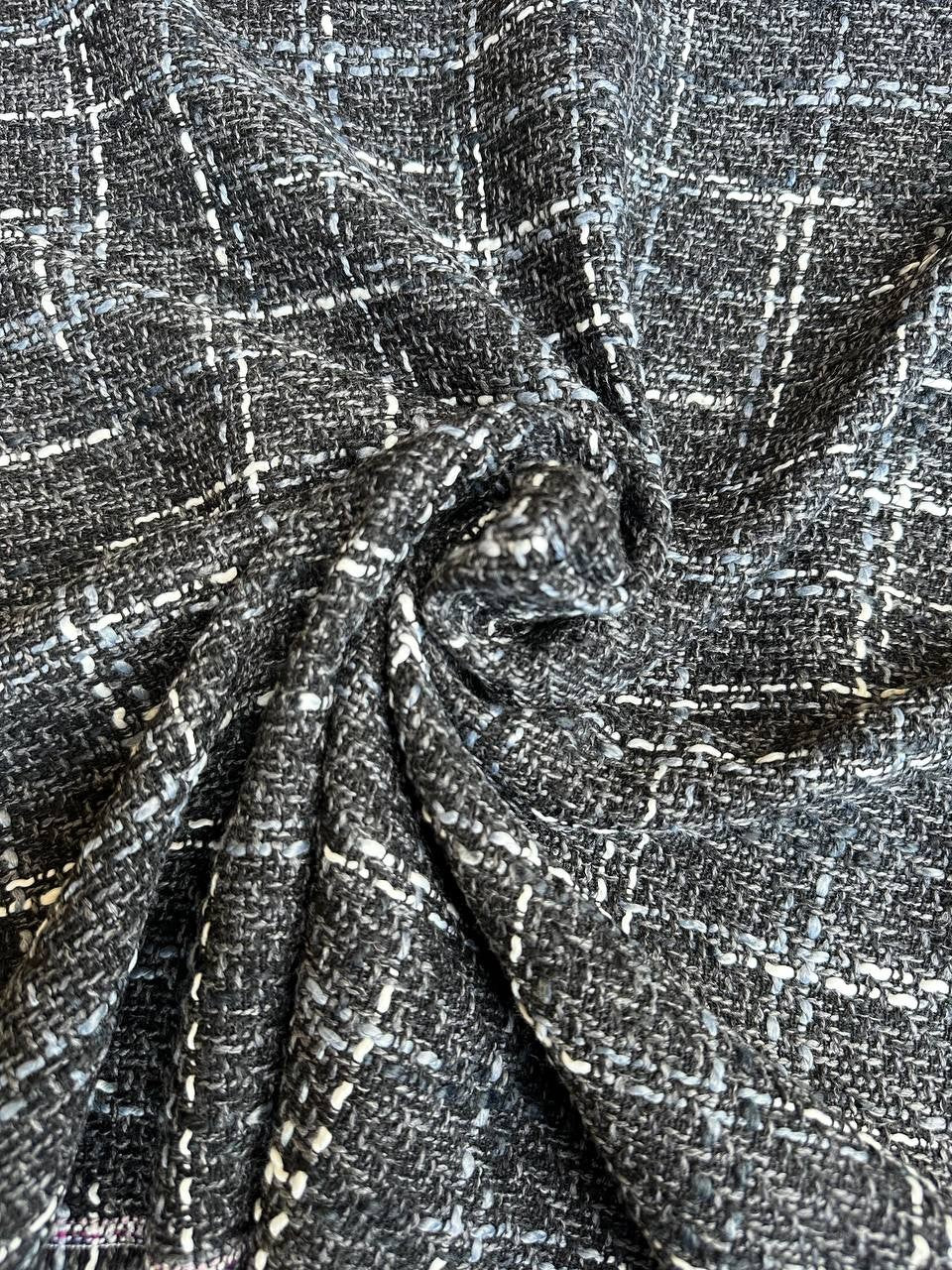 Scampolo Tweed Bouclè Tipologia Chanel laurent Grigio