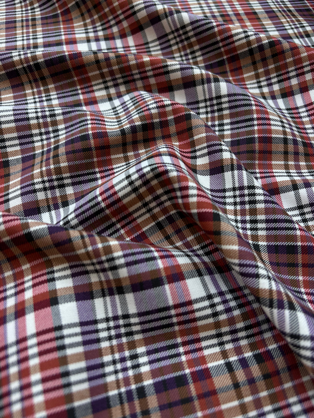 Tartan Scozzese Lanetta viola Classico SOTTOPREZZO