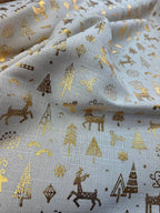 Canapone Natalizio Renna Glitter - WorldTessuti