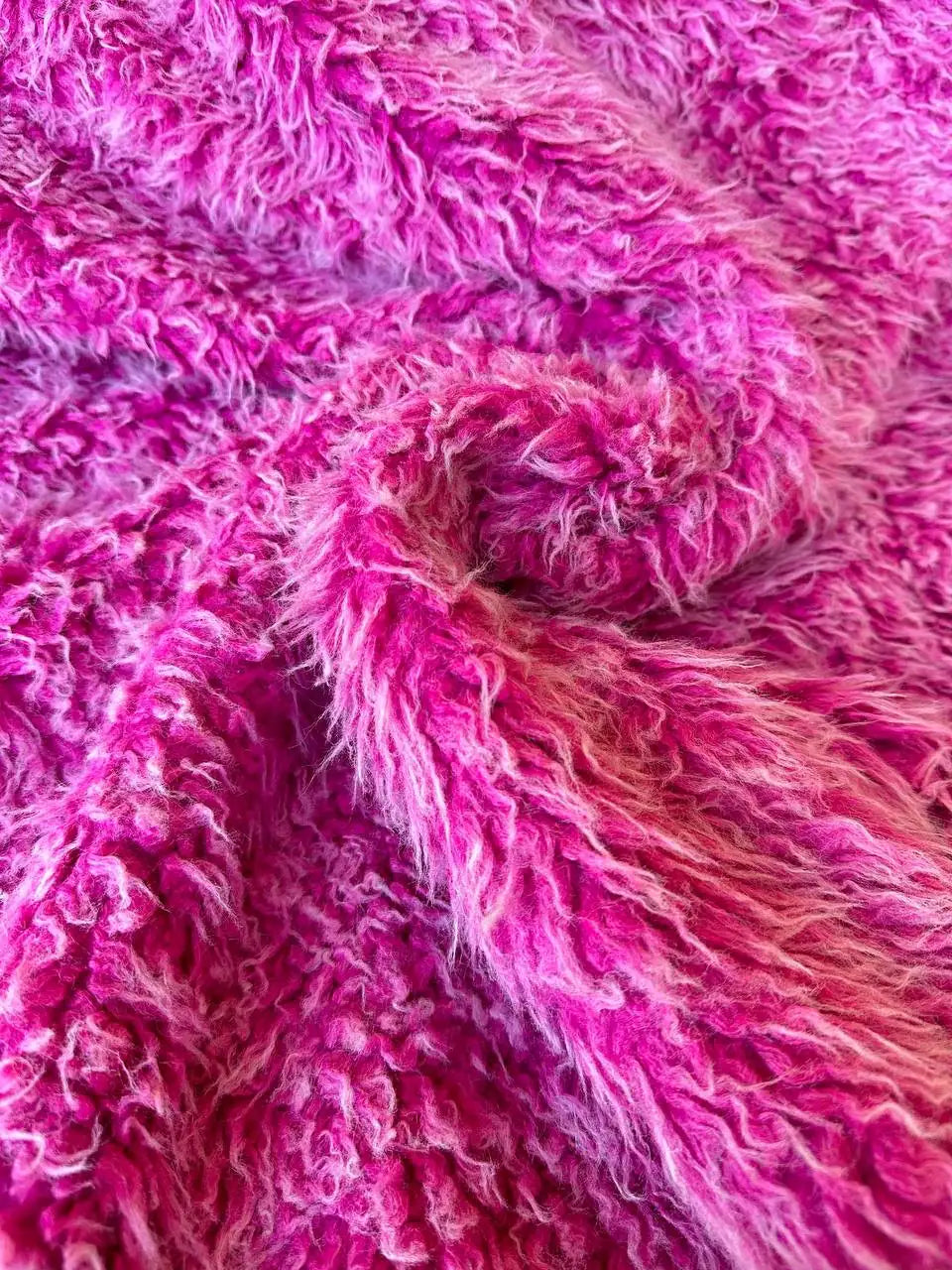 Eco Pelliccia Bubble Fucsia - WorldTessuti