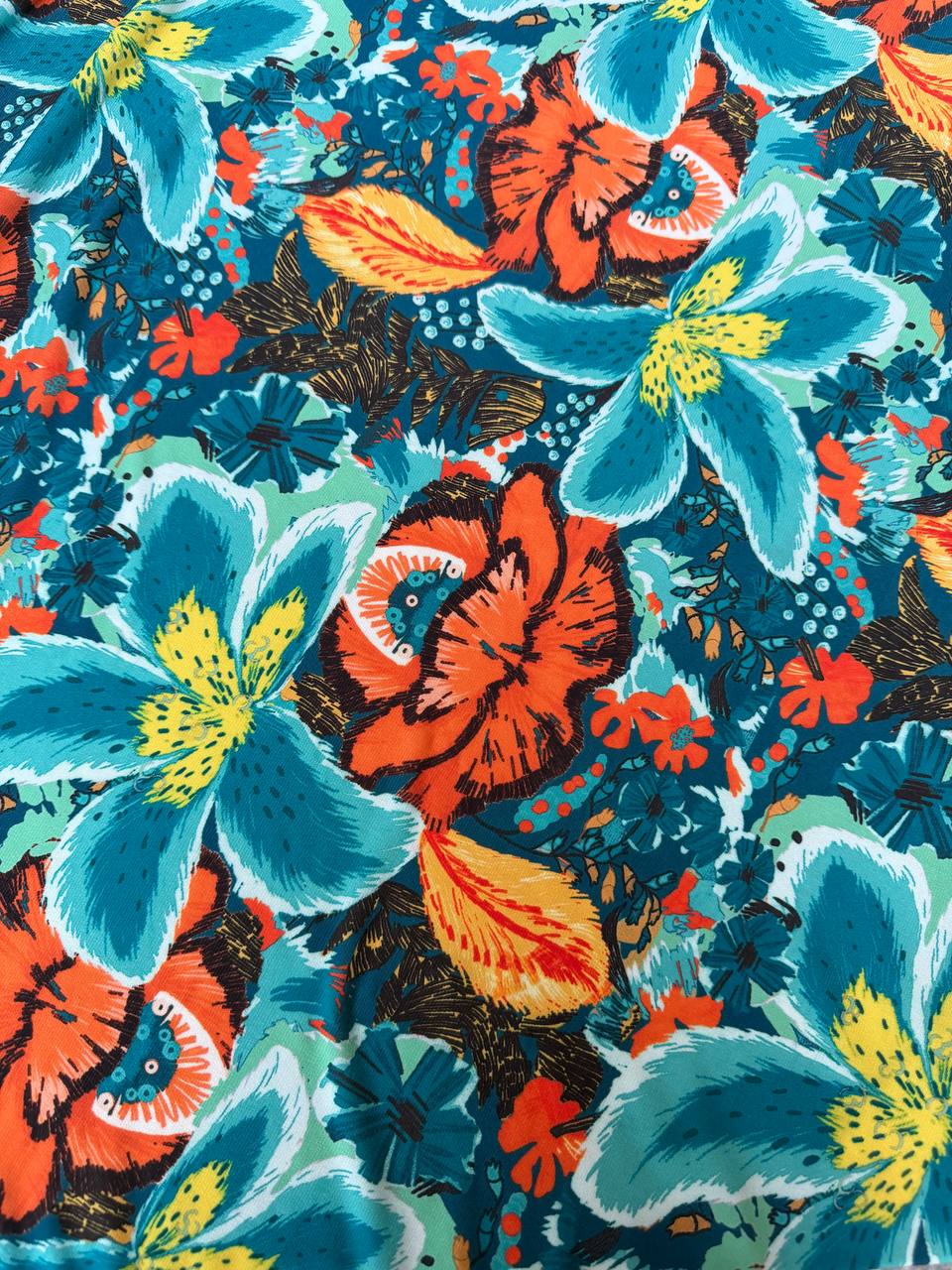 Jersey Maglina Floreale Esotica