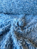 Eco Pelliccia Bubble Azzurro - WorldTessuti