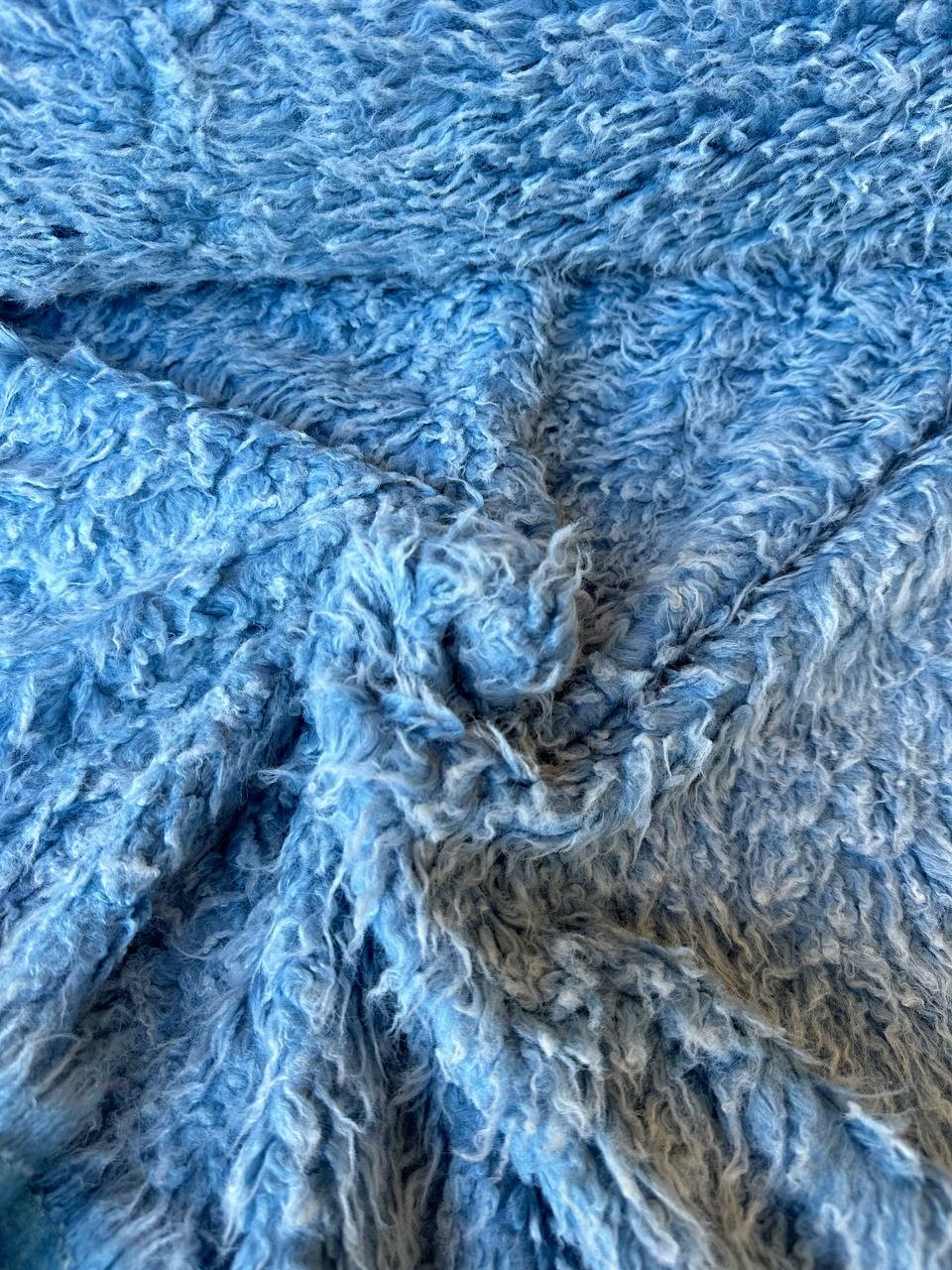 Eco Pelliccia Bubble Azzurro