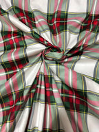 Velluto SCOZZESE TARTAN BIANCO (OFFERTA) - WorldTessuti