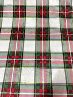 Velluto SCOZZESE TARTAN BIANCO (OFFERTA) - WorldTessuti