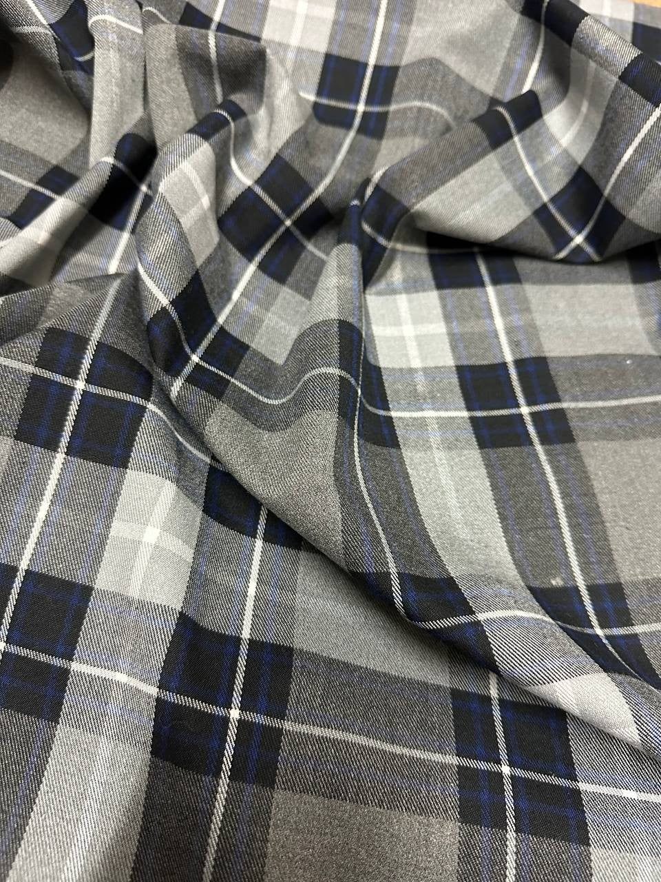 Tartan Scozzese Quadroni Grigio Londra