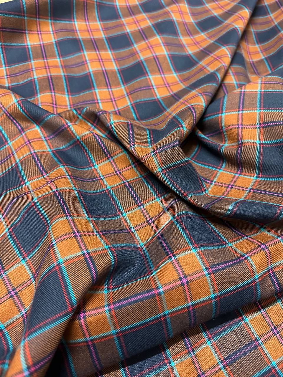 Tartan Scozzese Quadrone Terra di siena
