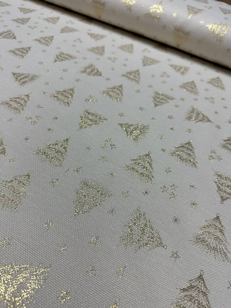 Gobelin Natalizio Glitter Albero Di Natale Panna