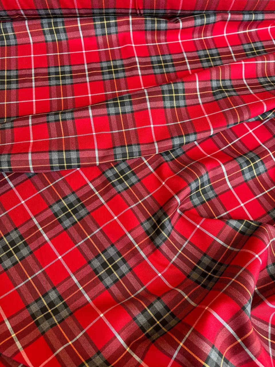 Tartan Lanetta Scozzese Quadrone Rosso