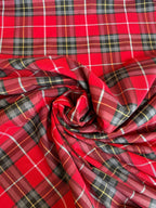 Tartan Lanetta Scozzese Quadrone Rosso - WorldTessuti