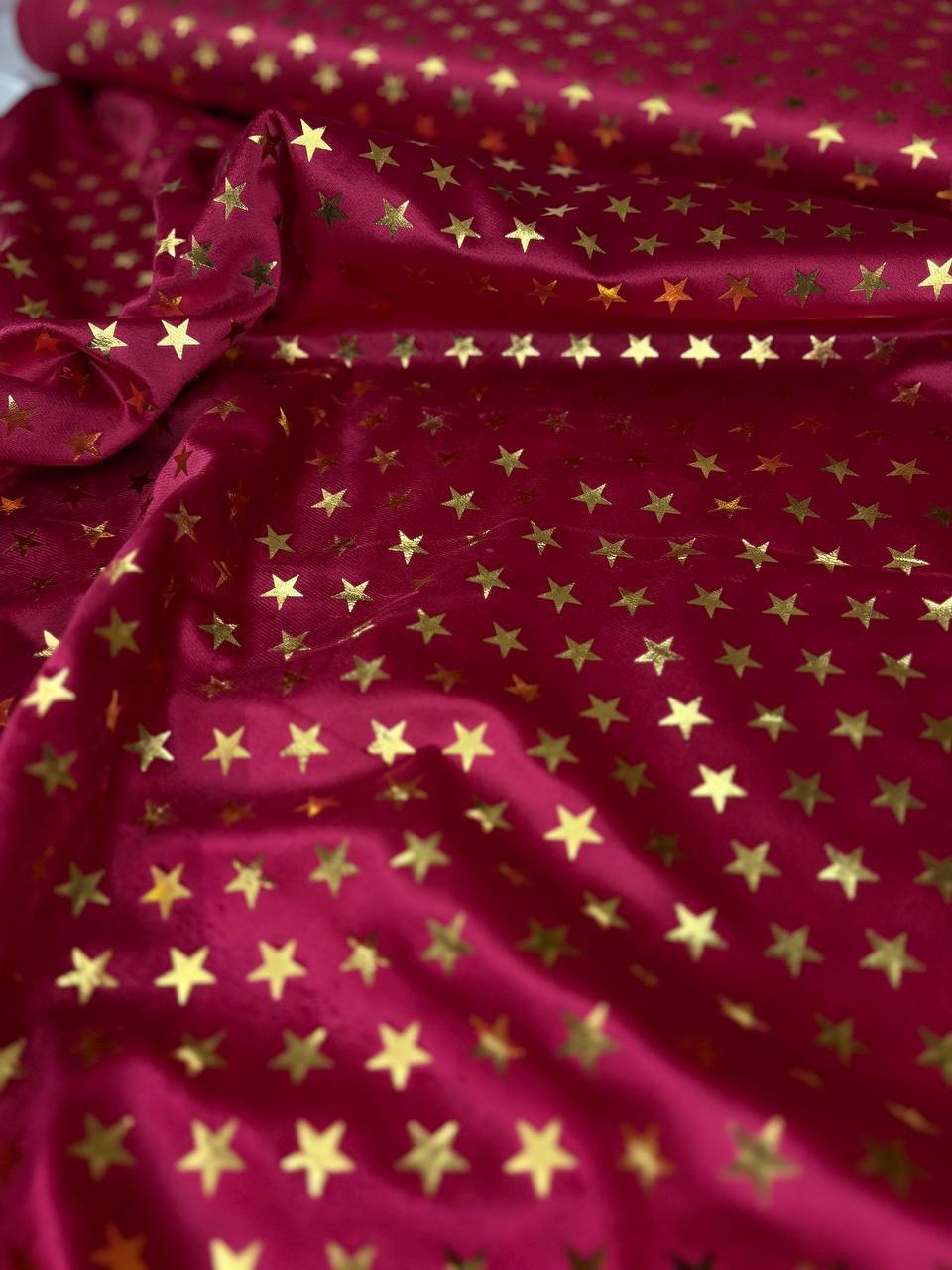 Velluto Bordeaux Stelline Dorate