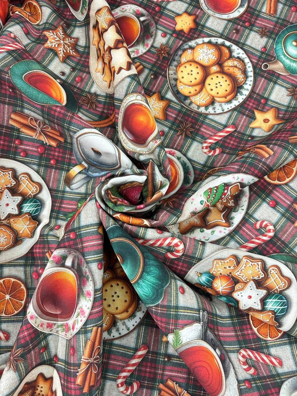 Panama Cotone Patchwork Natalizio TAVOLA