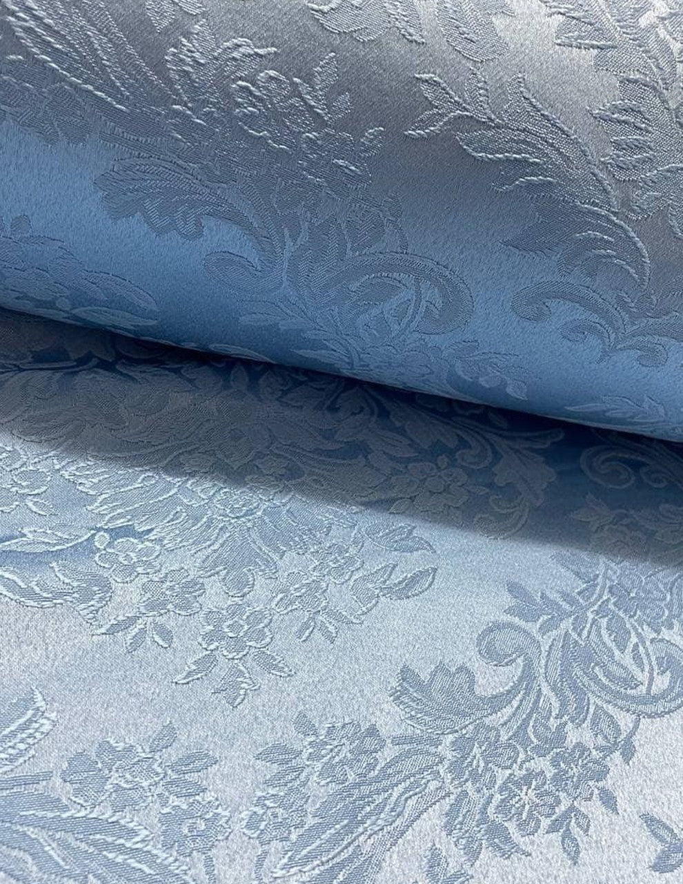 Tappezzeria Damascato Jacquard Celeste 280H