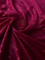 Velluto Rosso Scuro Scuro Glitter Natalizio Fantasia Natale