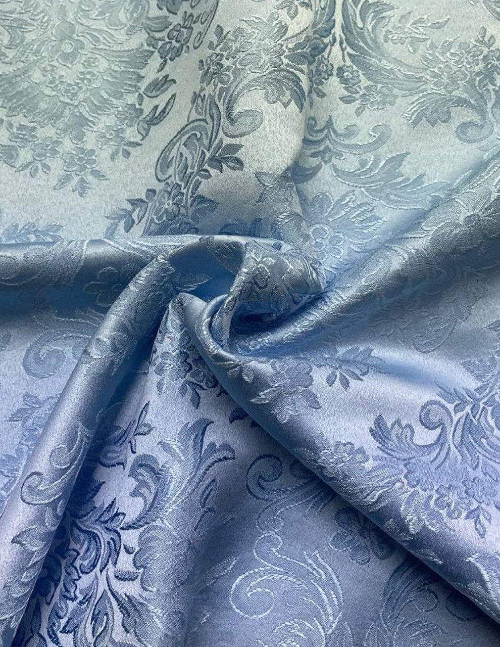 Tappezzeria Damascato Jacquard Celeste 280H