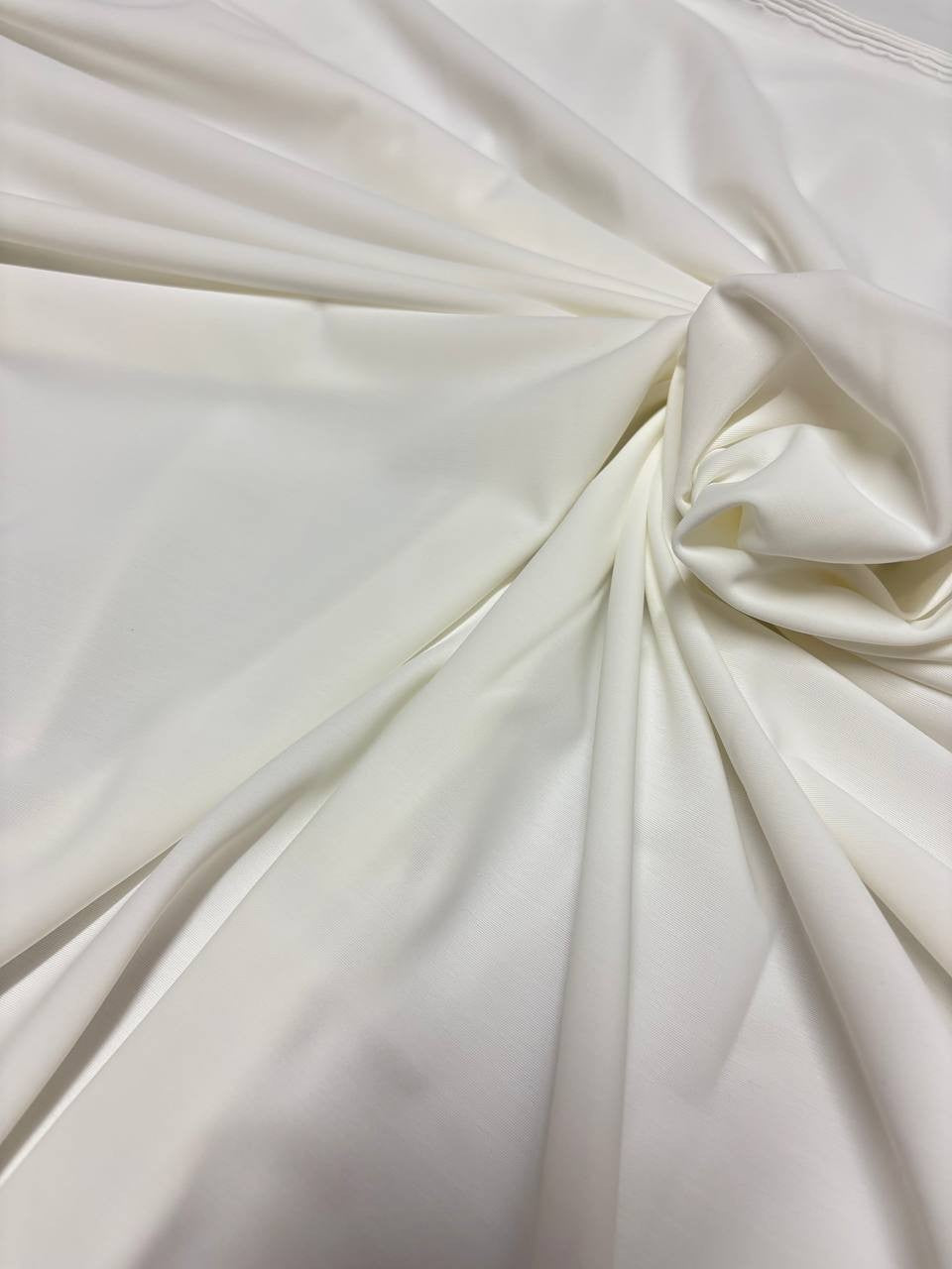 Lycra Tinta unita BIANCO SETA opaca - WorldTessuti