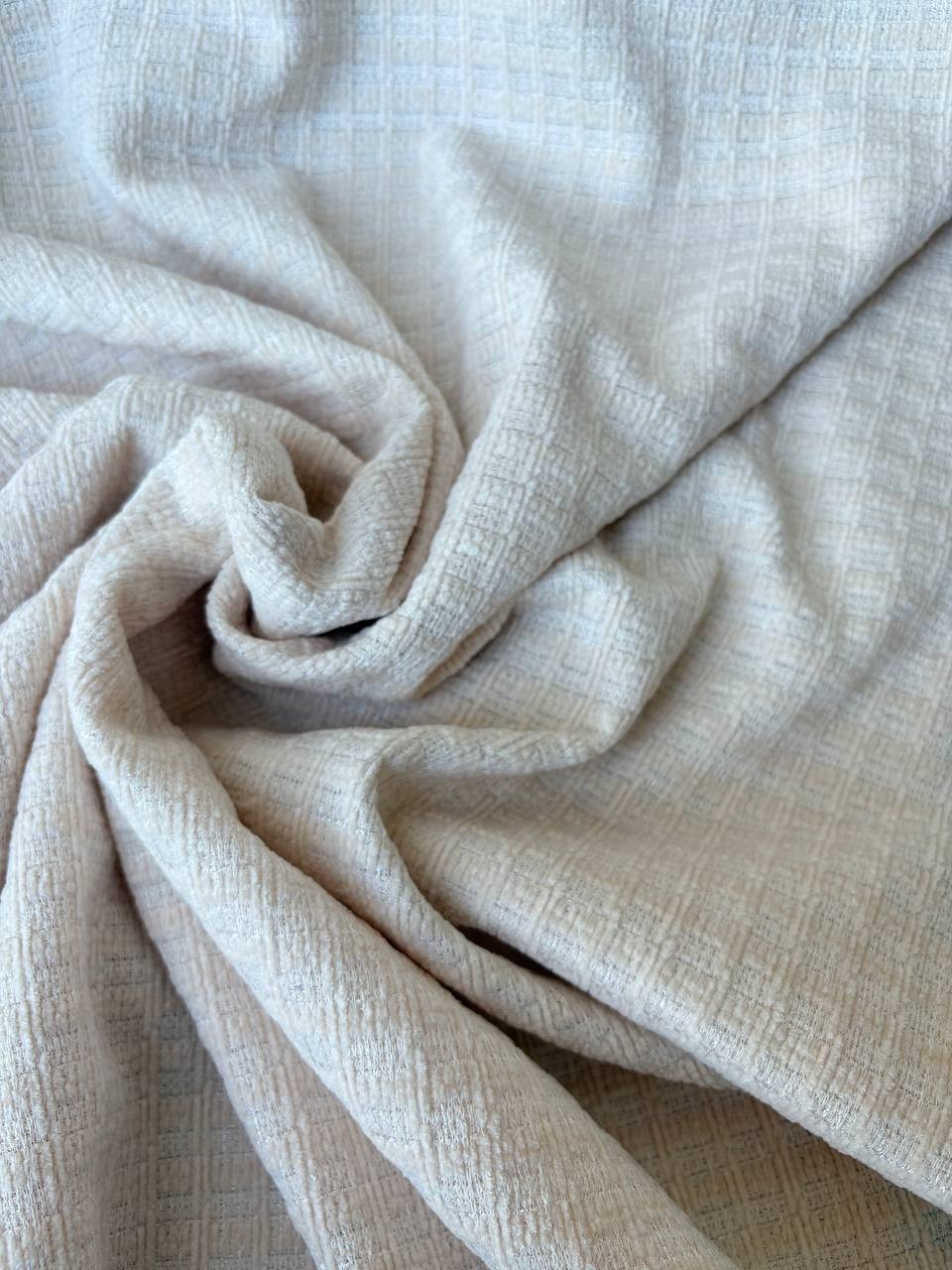 Tessuto Tweed Tipologia Chanel Panna