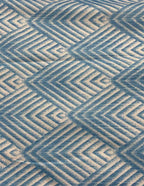 Tessuto Rasatello Spigato Celeste Azzurro 280h - WorldTessuti