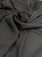 Satin Cady Elastico DoubleFace NERO (sottoprezzo) - WorldTessuti