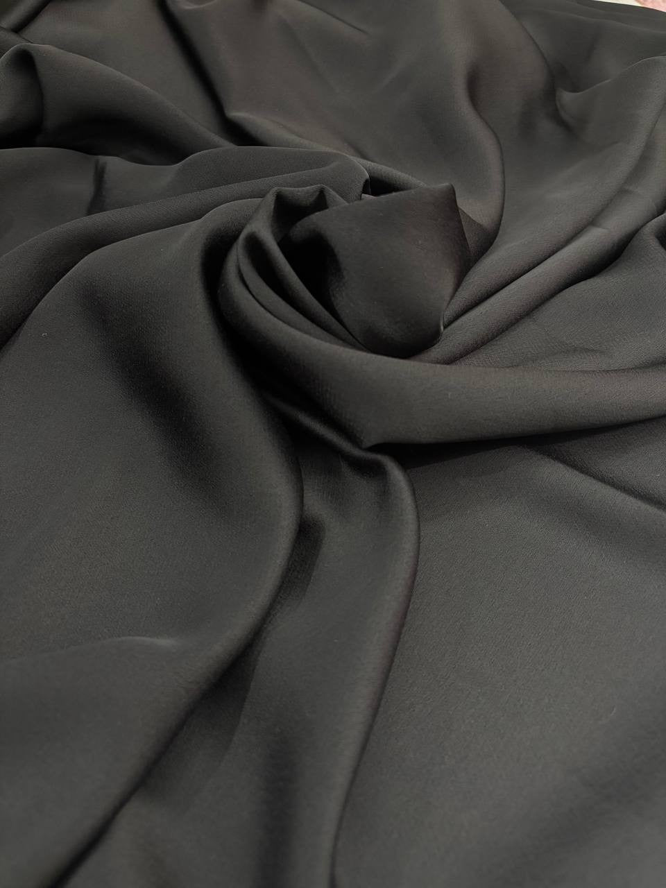 Satin Cady Elastico DoubleFace NERO (sottoprezzo)