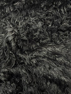 Ecopelliccia Pelo Lungo Filo Glitter NERA - WorldTessuti