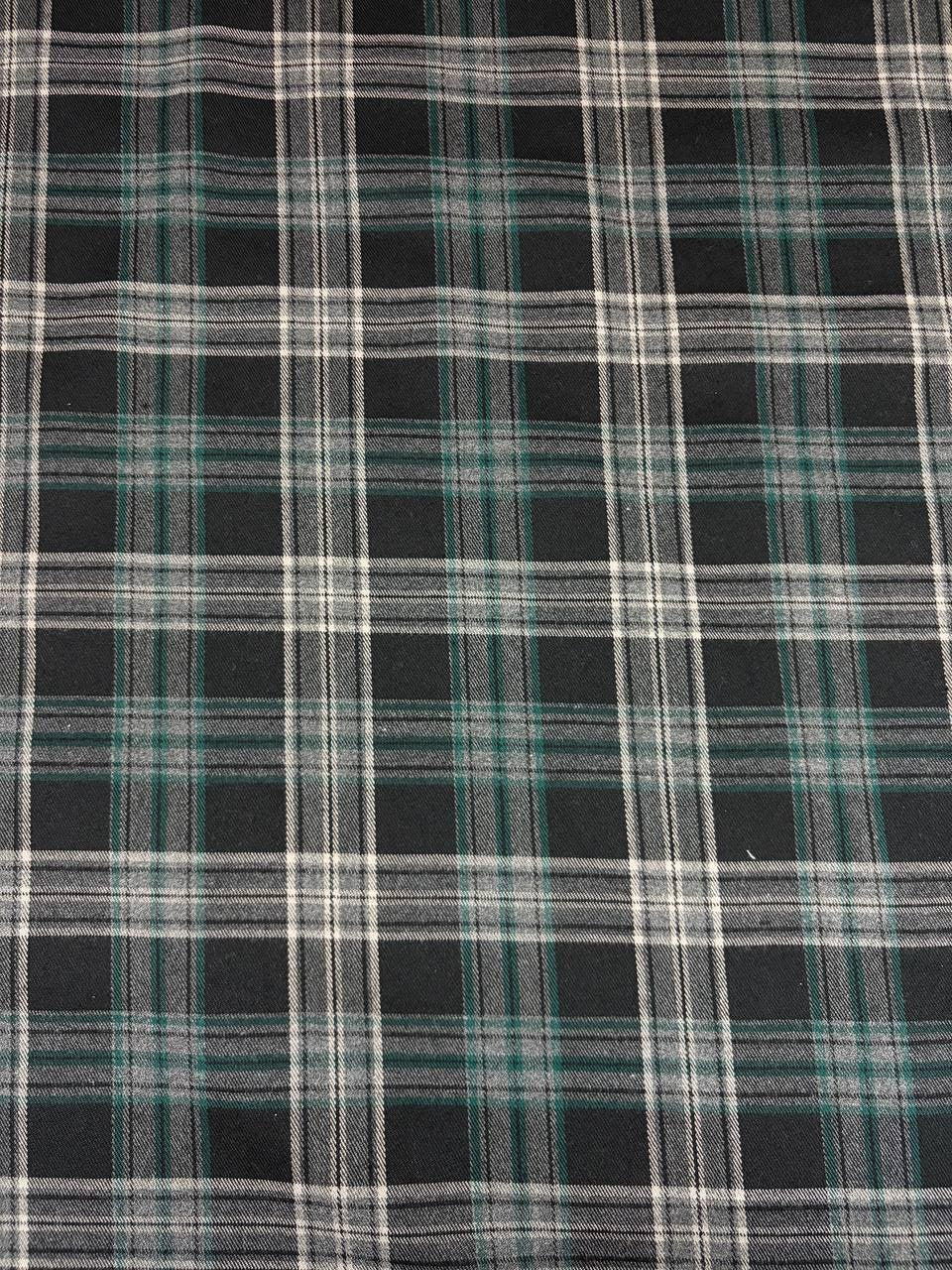 Tartan Scozzese Quadrone Verde Nero