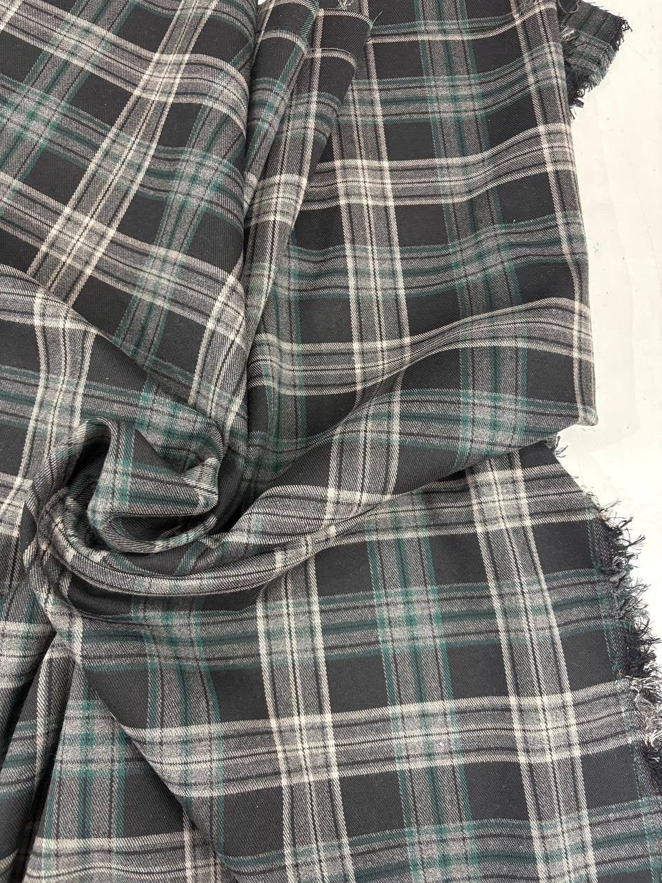Tartan Scozzese Quadrone Verde Nero