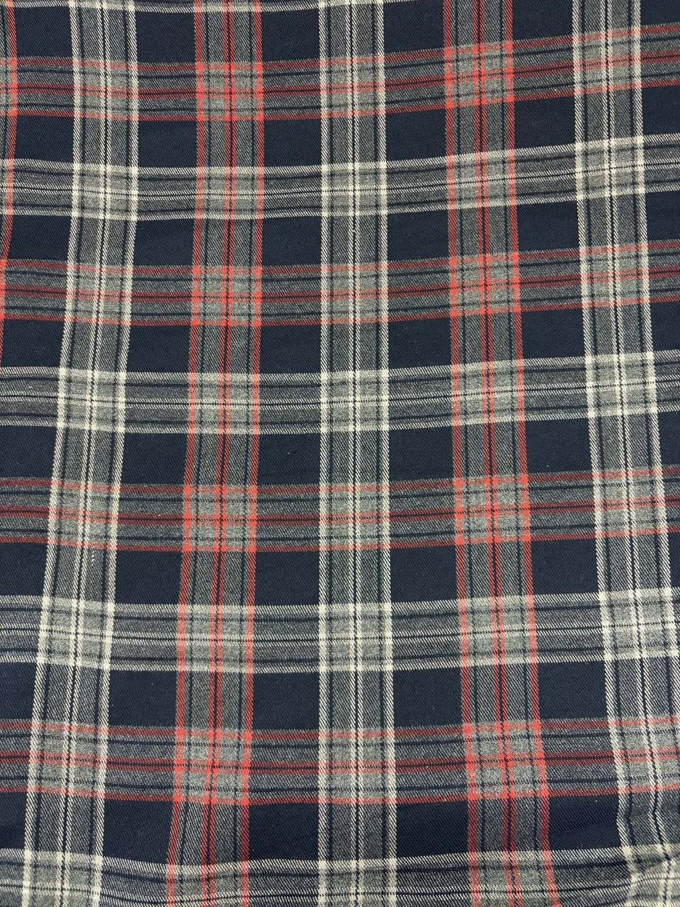 Tartan Scozzese Quadrone Blu Arancio