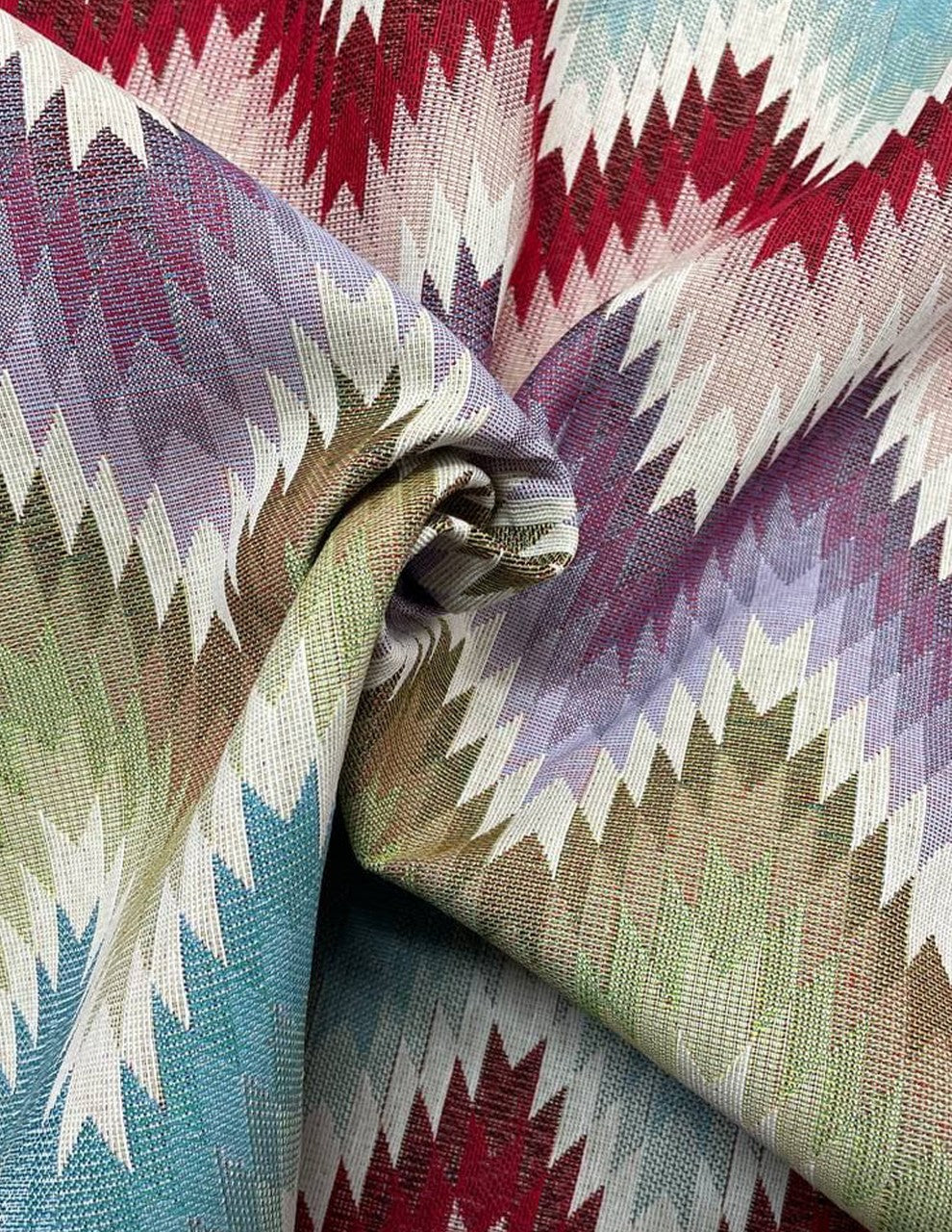 Tappezzeria Gobelin Zig Zag Geometrico Arredamento 280H - WorldTessuti