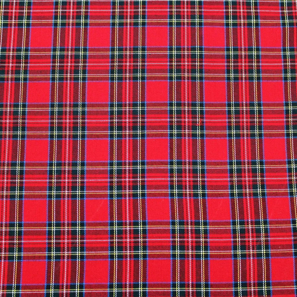 Tartan Scozzese Quadro Rosso Medio - WorldTessuti