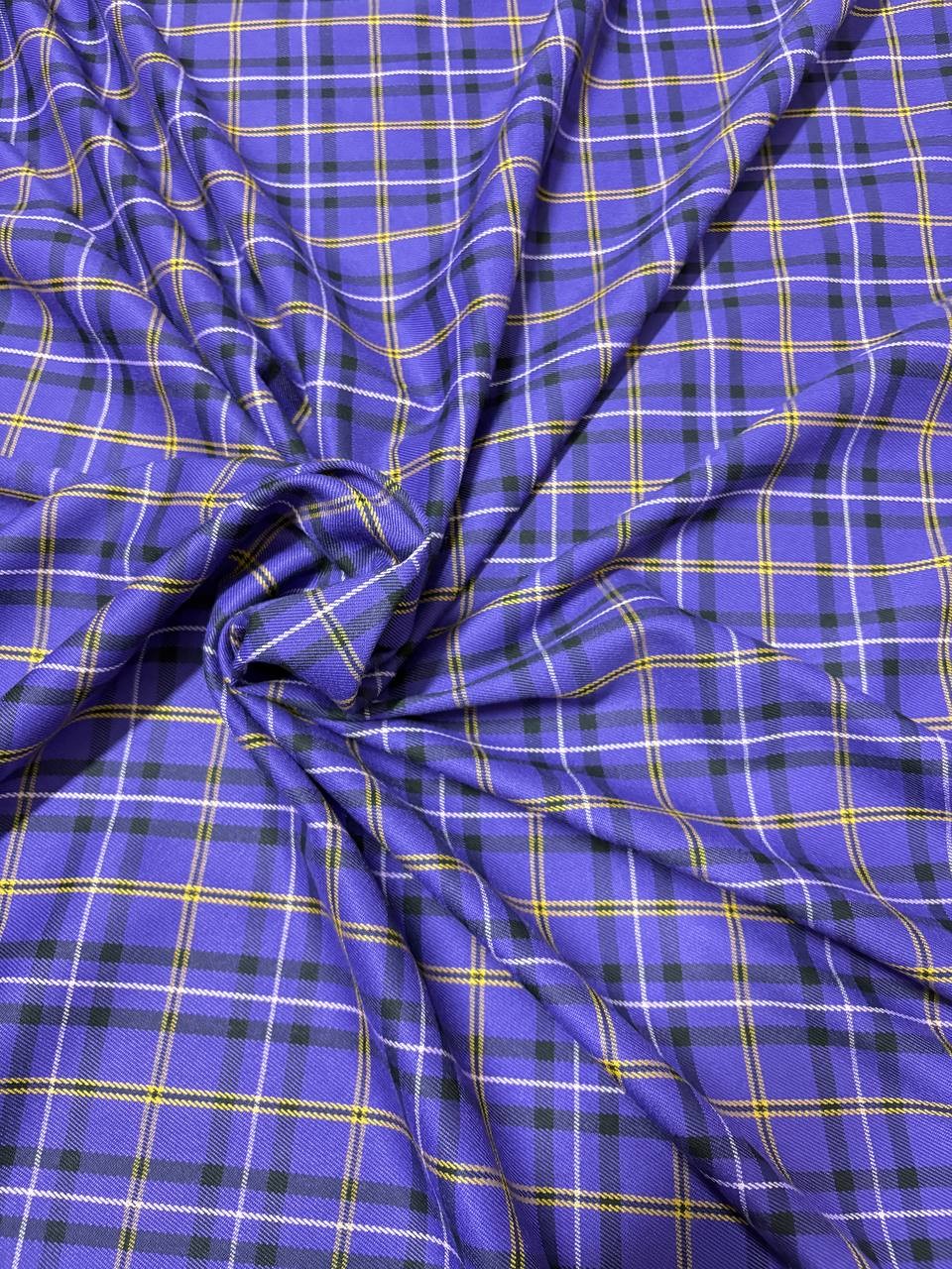 Tartan Scozzese Quadro Viola