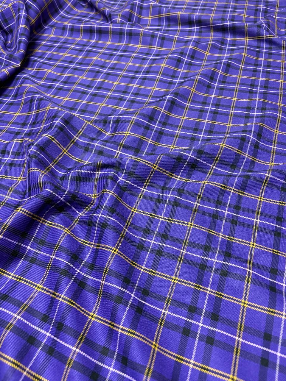 Tartan Scozzese Quadro Viola