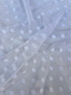 Rete (tullè) Bielastico Pois Bianco