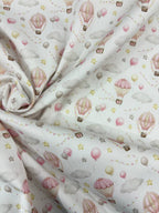 Piquet Cotone Mongolfiera Rosa - WorldTessuti