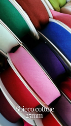Sbieco in cotone 25mm rotoli 100 metri