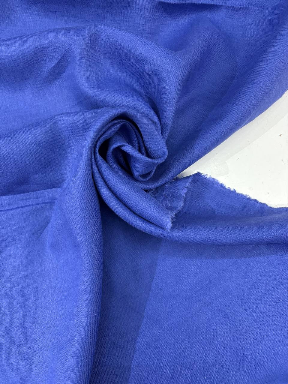 Tessuto Lino DANTE Blu Cina  (sottoprezzo)