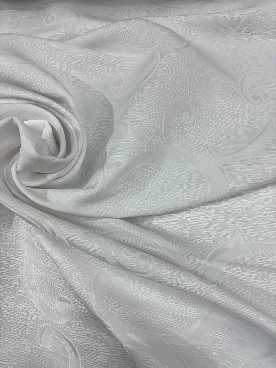 Damascato Ottomano Bianco