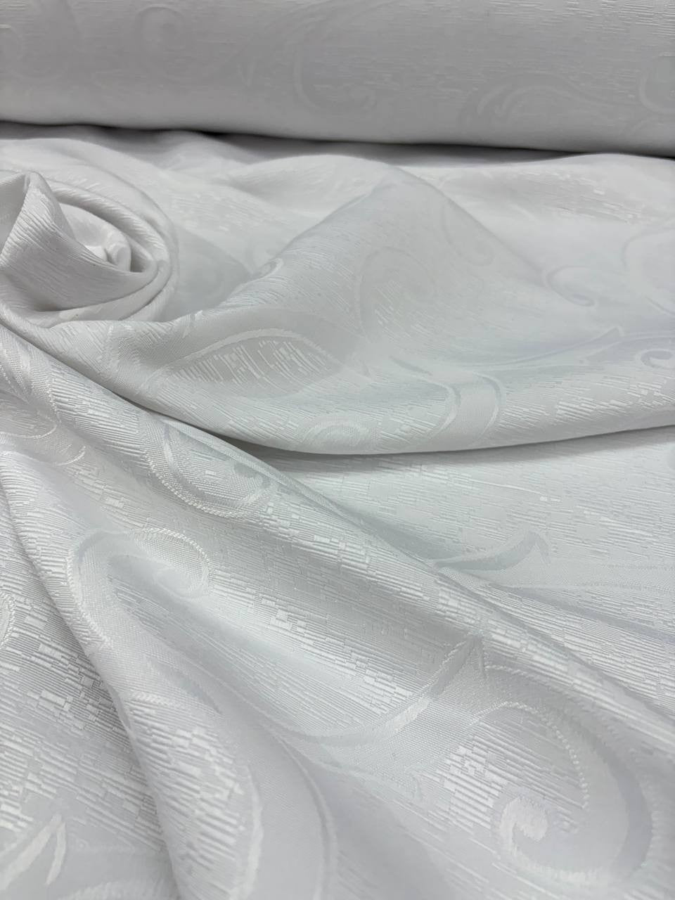 Damascato Ottomano Bianco