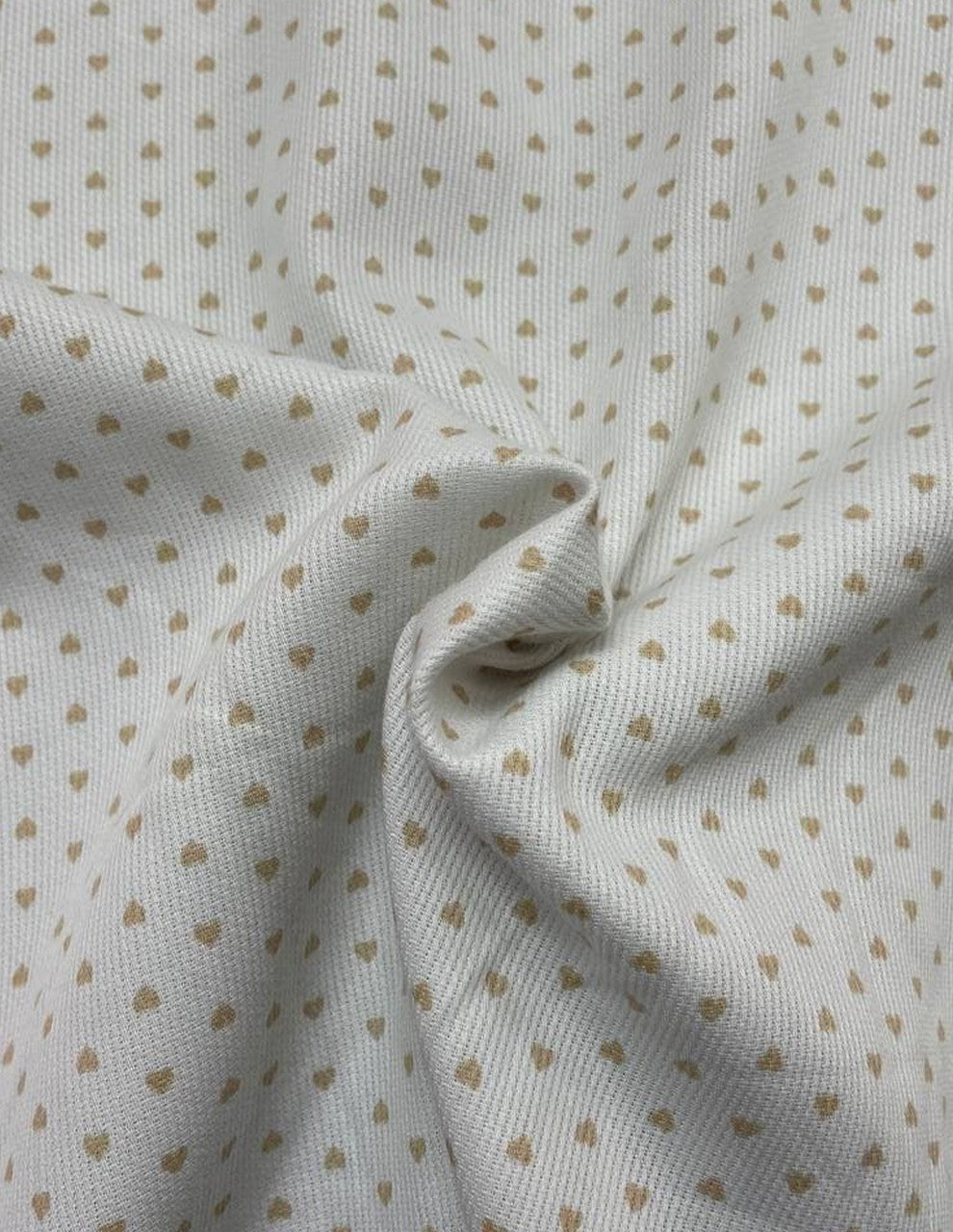 Piquet Cotone Cuoricino Beige