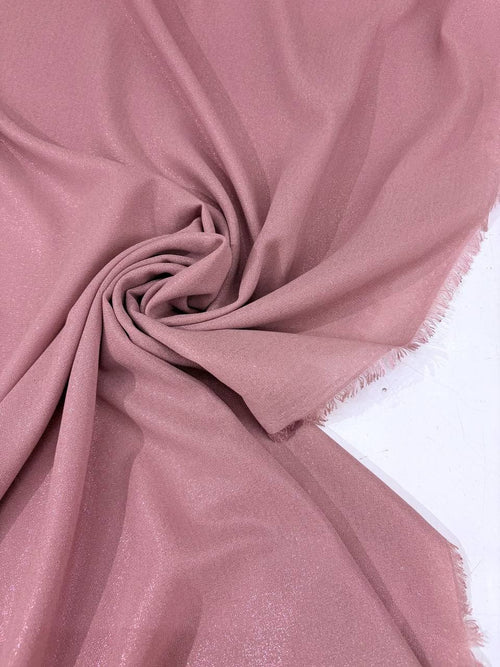 Chiffon Glitter Rosa Antico - WorldTessuti