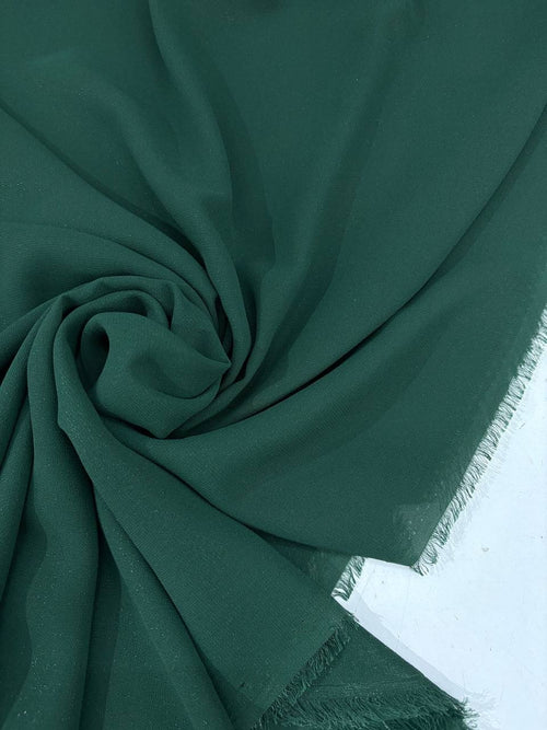 Chiffon Glitter Verde Bottiglia - WorldTessuti