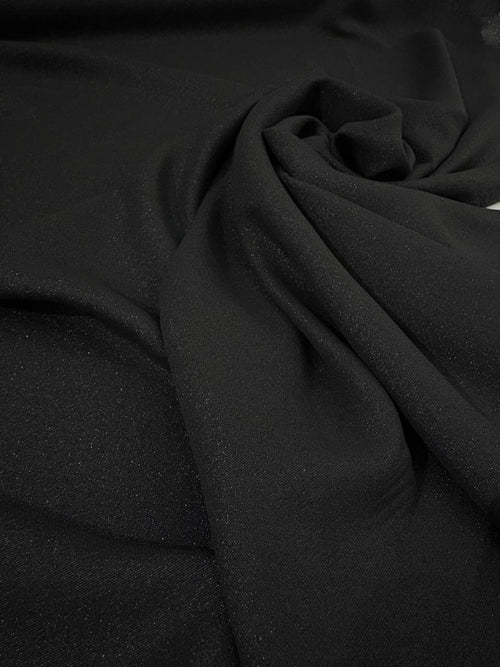 Chiffon Glitter Nero - WorldTessuti