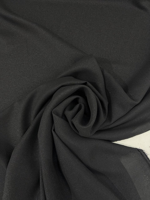 Chiffon Glitter Nero - WorldTessuti