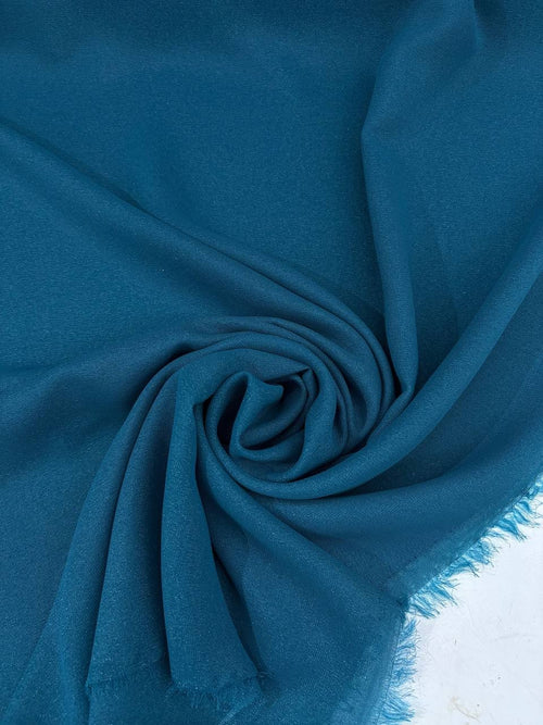 Chiffon Glitter Petrolio - WorldTessuti