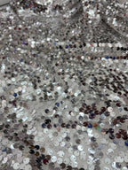 Pailettes Argento Elastiche - WorldTessuti